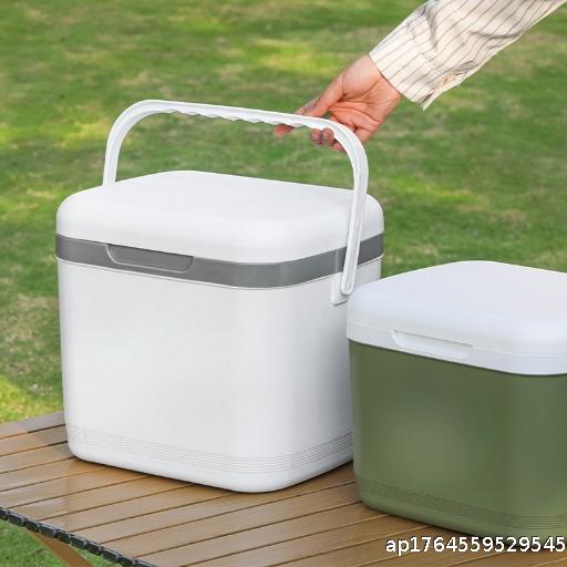  Thick Insulated Box for Commercial Stalls, Car Mounted Outdoor Freshness Preservation, Fishing Cooling, Handheld Camping Refrigerator, Household Ice Bucket