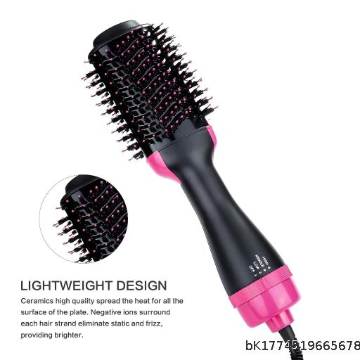 Multi functional hot air comb 24 in 1 negative ion dry wet dual-use hair dryer comb