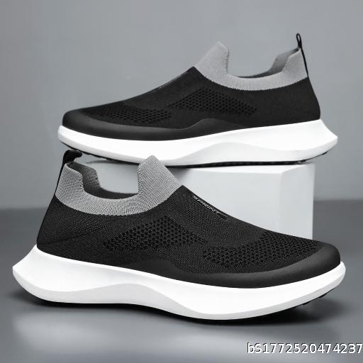  Men's Large Size Shoes for Laziness, One Step Stepping Work Shoes, Breathable, Lightweight, Odorous, Casual Shoes for Feet