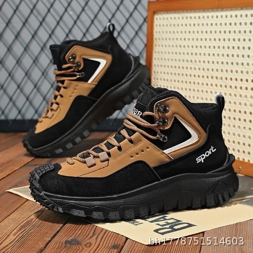 Men's Shoes Large Size Versatile Mountaineering Anti slip Wear resistant Outdoor Leisure Men's Spring Korean Edition Autumn Lightweight Dad Shoes