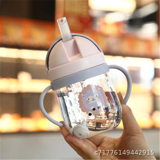 Children's Water Cup Summer Baby Milk Drinking Straw Cup with Handle Baby Learning Drinking Cup Drinking Cup