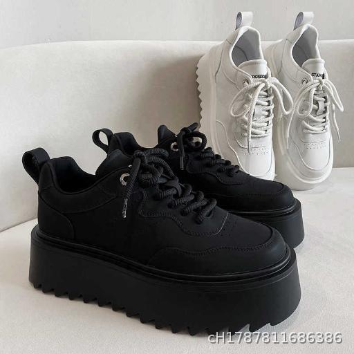 Men's casual shoes, thick soled sports shoes, men's inner height increasing, lightweight and fashionable board shoes, men's