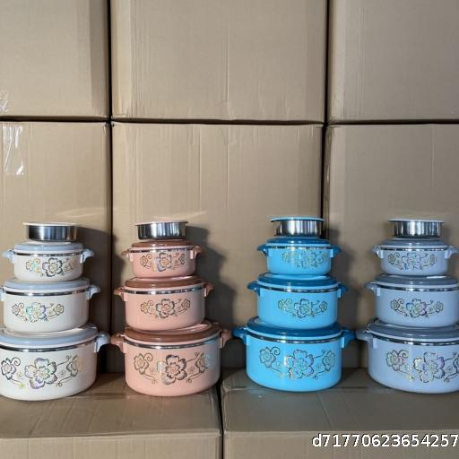 Randomly color insulated lunch box, stainless steel food storage container.