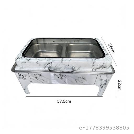  Stainless Steel Buffet Stove Square Round Stove Wood Grain Insulation Stove Heating Commercial Hotel Buffy Stove
