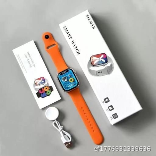 MOQ2 New S12MAX Smart Watch, Gaming, Blood Pressure, Heart Rate, Sleep, Call, Bluetooth