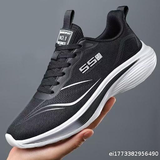 Men's Running Shoes Summer Versatile Soft soled Lightweight Sports Shoes Fashion Color blocked Trendy Breathable Casual Men's Shoes