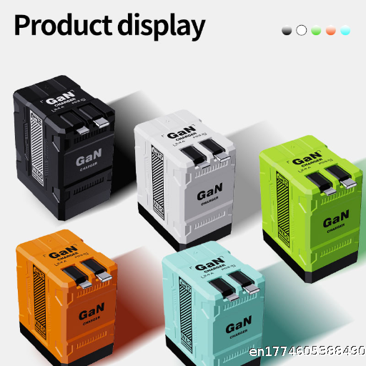 F2 Gallium Nitride Fast Charging Head 80cm Dual Telescopic Cable TypecL Port Suitable for Apple Android