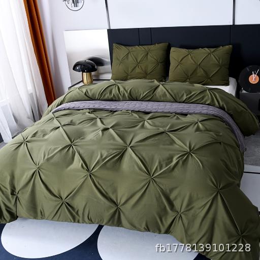 3pcs/set 7-color eBay handmade craft solid color duvet cover three piece set