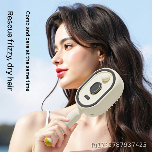 Multifunctional electric spray massage comb essential oil atomization care fluffy hair, smooth hair, air bag comb household hair