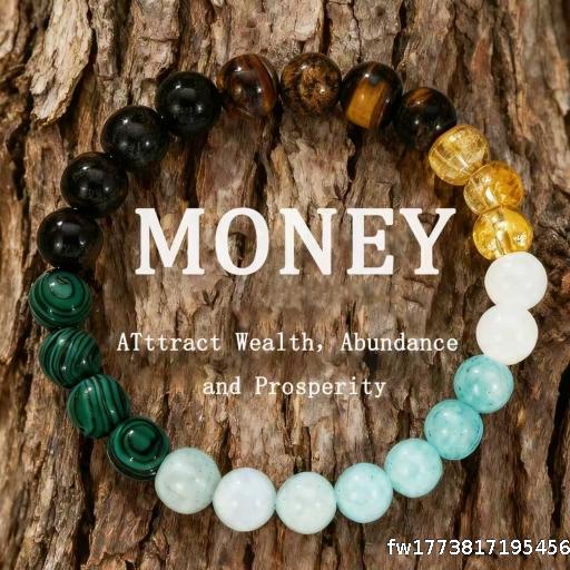 【 Wholesale 5pcs 】 Crystal Bracelet Handmade Beaded Elastic Bracelet for Men and Women Obsidian Tiger Eye Stone Couple Lucky Bracelet