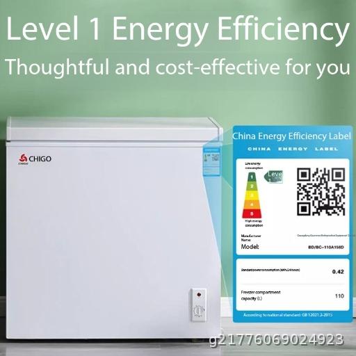 Refrigerator Household Commercial Large Capacity First Class Energy Efficiency Refrigeration Single Temperature Double Temperature Refrigerator Horizontal Refrigerator 288L