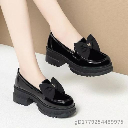 New Women's Bow Flat Bottom Height Increasing Versatile