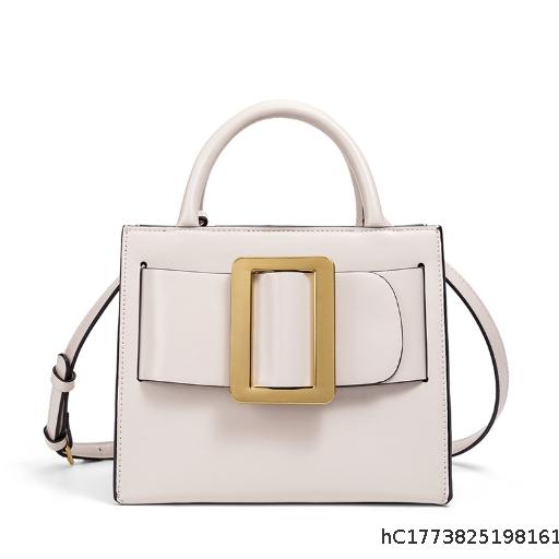 2026 New Korean Style Trendy and Versatile Cross Shoulder Bag Simple Fashion Belt Aluminum Buckle Small Square Women's Bag