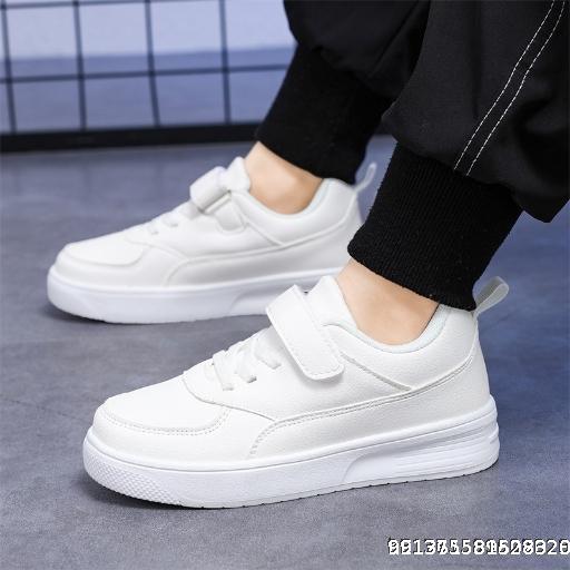 school-designated white shoes 2024 children's board shoes waterproof non-slip lightweight sports shoes school sports boys' and girls' shoes