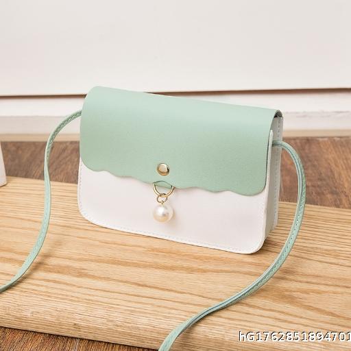 2023 Korean version new mobile phone bag, simple women's bag, single shoulder crossbody bag, casual small square bag, contrasting color small bag