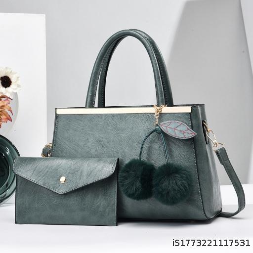 Handbag Large Capacity Fashionable Versatile Women's Bag Simple Texture Two Piece Set