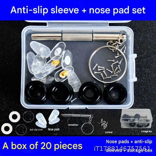  Anti slip and anti drop sports fixed artifact, comfortable glasses accessories, ear tips, ear hooks, silicone hollow circular ear pads