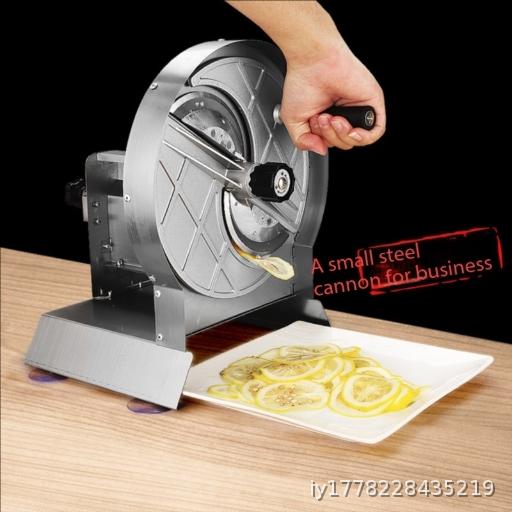  Stainless Steel Lemon Slicer Commercial Hand cranked Potato Slicer Vegetable, Fruit, Potato, Lotus Root Slicer God