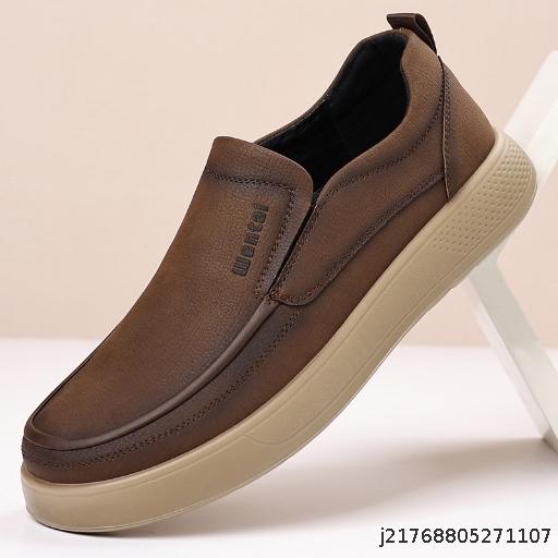 2025 Autumn New Fashionable Casual Shoes for Men, Soft soled Lightweight One Step Legged loafers
