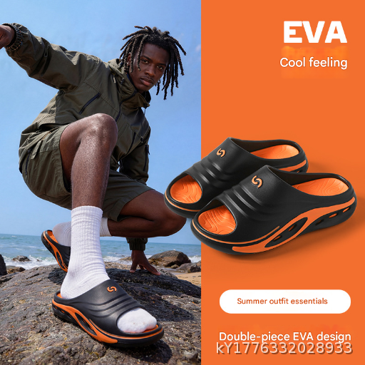 Summer EVA Cool Sport Couple's Outdoor Thick Bottom Non slip Casual Trendy Cool Slippers