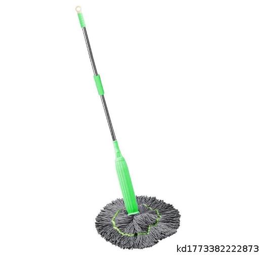 [Wholesale 55 sets] New hand wash free self twisting rotary mop for household use, second squeezing water, large water absorption, stain removal, dry and wet dual-use rotary mop