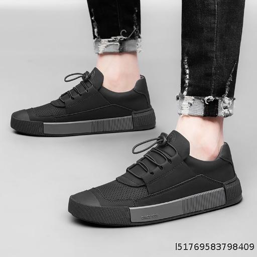  High Beauty New Social Trendy Men's Round Head Outdoor Board Shoes, Daily Fashion, Leisure, Versatile Men's Shoes