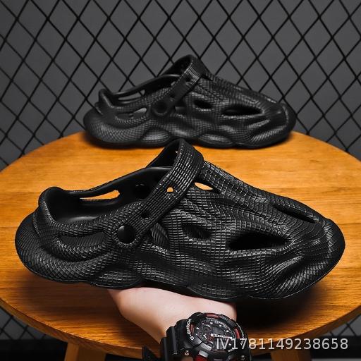 Summer New Coconut Hole Shoes Men's Outdoor Sandals Baotou Beach Slippers