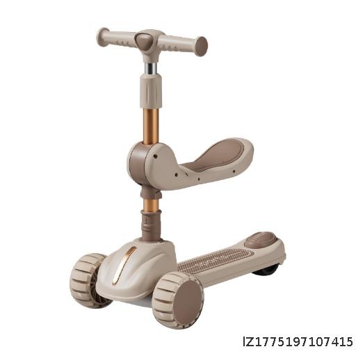 Children's Scooter 3-in-1 Male and Female Sliding Wheel Baby Can Sit or Ride Sliding Wheel