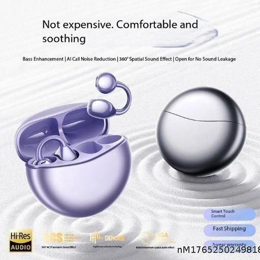 2025 New Earclip Bluetooth Earphones for Wireless Sports Ultra long battery life, high audio quality, high aesthetic value, universal for mobile phones