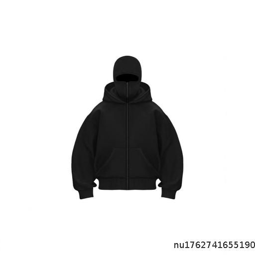 Men's 2025 Spring New Fashion 250g Double Hat Hoodie Men's Coat