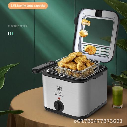  Electric Fryer, Home Multi functional Electric Fryer, Large Capacity Dormitory Air Fryer, Stainless Steel Electric Fryer