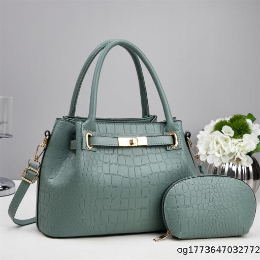 Two piece set mother bag crocodile pattern large capacity handbag casual fashion versatile single shoulder crossbody bag Handbag