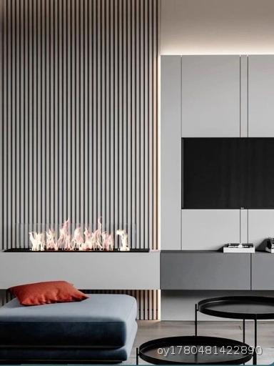  Bamboo and Wood Fiber Grille Board, Circular Hole Convex Great Wall Board, PVC Plastic Background Wall, Solid Wood Wave Ecological Wood Ceiling