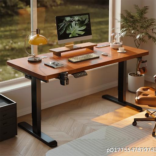 Solid wood electric lifting desk, intelligent computer desk, home bedroom study desk, gaming desk, office desk, workbench