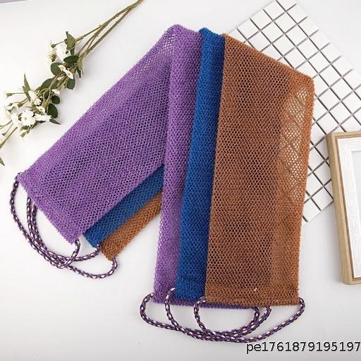  Rubbing Net Rubbing Back Strip Rubbing Bath Towel Male and Female Pulling Rope Sauna Towel Double Layer Rubbing Mud Cleansing Artifact