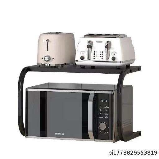 Kitchen Storage Rack Tabletop Storage Rack Bowl and Dish Rack Pot Rack Microwave Oven Multi functional Steel Rack