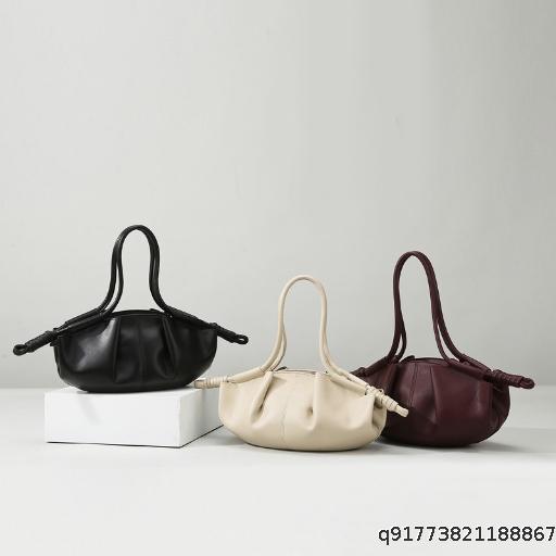 Shoulder bag, women's new cross-border handbag, niche high-end handbag, soft leather cloud bag, fashionable commuting crossbody bag
