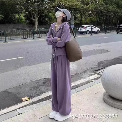 Casual sportswear set, women's spring and autumn two-piece set