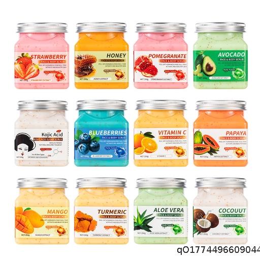 MOQ 5 exfoliating chicken skin deep cleansing coffee body scrub