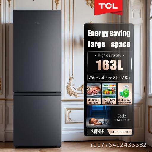 TCLDoubleDoorRefrigeratorEnergysavingfridge171liters