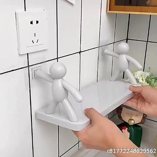 Small Person Storage Rack Elephant Storage Rack Non Perforated Bathroom Makeup Rack Kitchen Organizing and Storage Rack