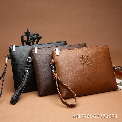 Envelope Handbag PU Soft Leather Handbag Men's Bag Large Capacity Wallet Men's Handbag Men's Handbag
