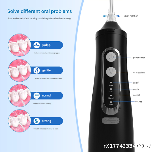 Adult electric flosser for oral calculus, portable household electric dental floss