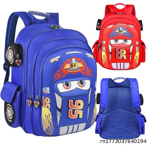 Car Children's Backpack Kindergarten Baby Korean Version Boys' Backpack Primary School Students 1-3-4-6 Years Old First and Second Grades