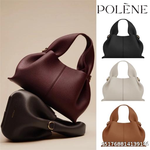 Polene Cloud Dumpling Dumpling 2025 New French European and American Retro Luxury Handheld Crossbody Bag for Women