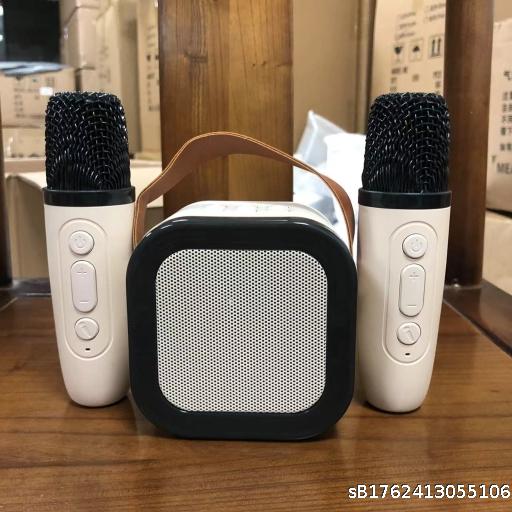 Bluetooth Speaker Integrated Microphone Portable Song Speaker Dual Microphone Cross border Hot selling Product Qualification
