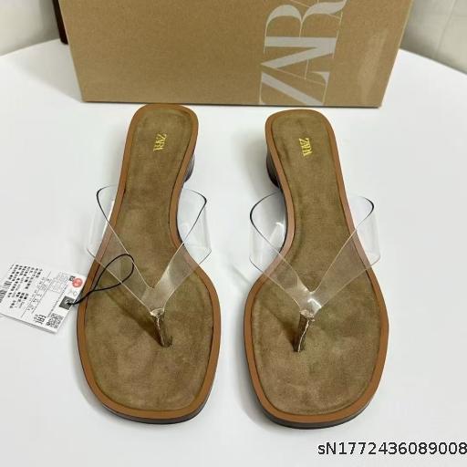  Transparent PVC Strap Outdoor Sexy Stiletto High Heels Square Head Open toed Sandals for Women