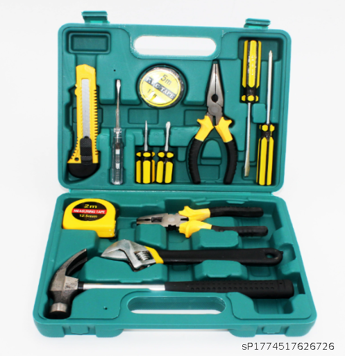 Hardware Toolbox Set Car Home Use Pliers Wrench Screwdriver Combination Tool Set
