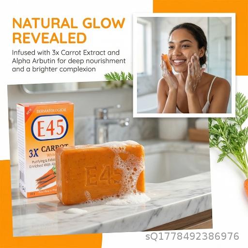 {72 pieces at a minimum} A box of 72 carrots, turmeric, hand made essential oil, soaping machine, hand washing, face washing, foam, rich cleansing, body care