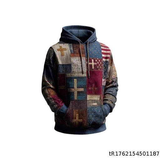  Autumn/Winter Men's Hoodie 3D Printed American Hoodie